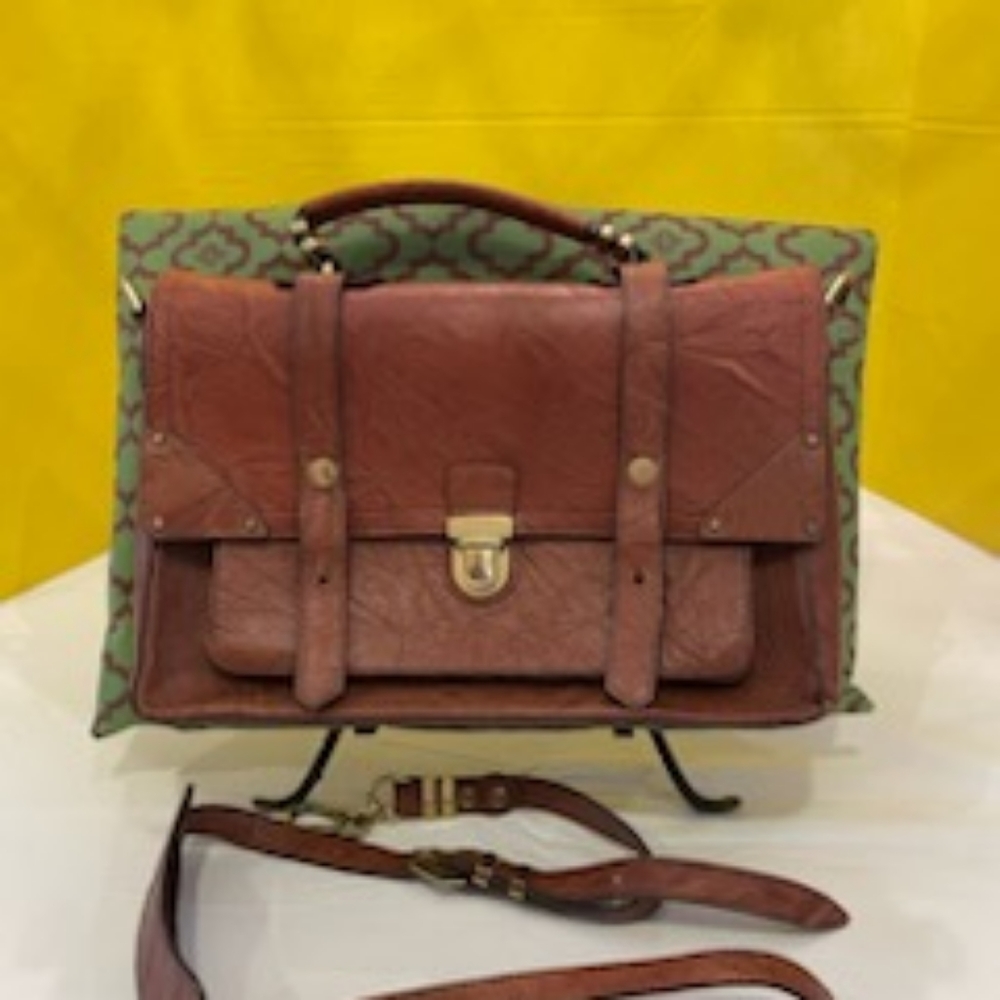 Brand new orYANY brown leather satchel.